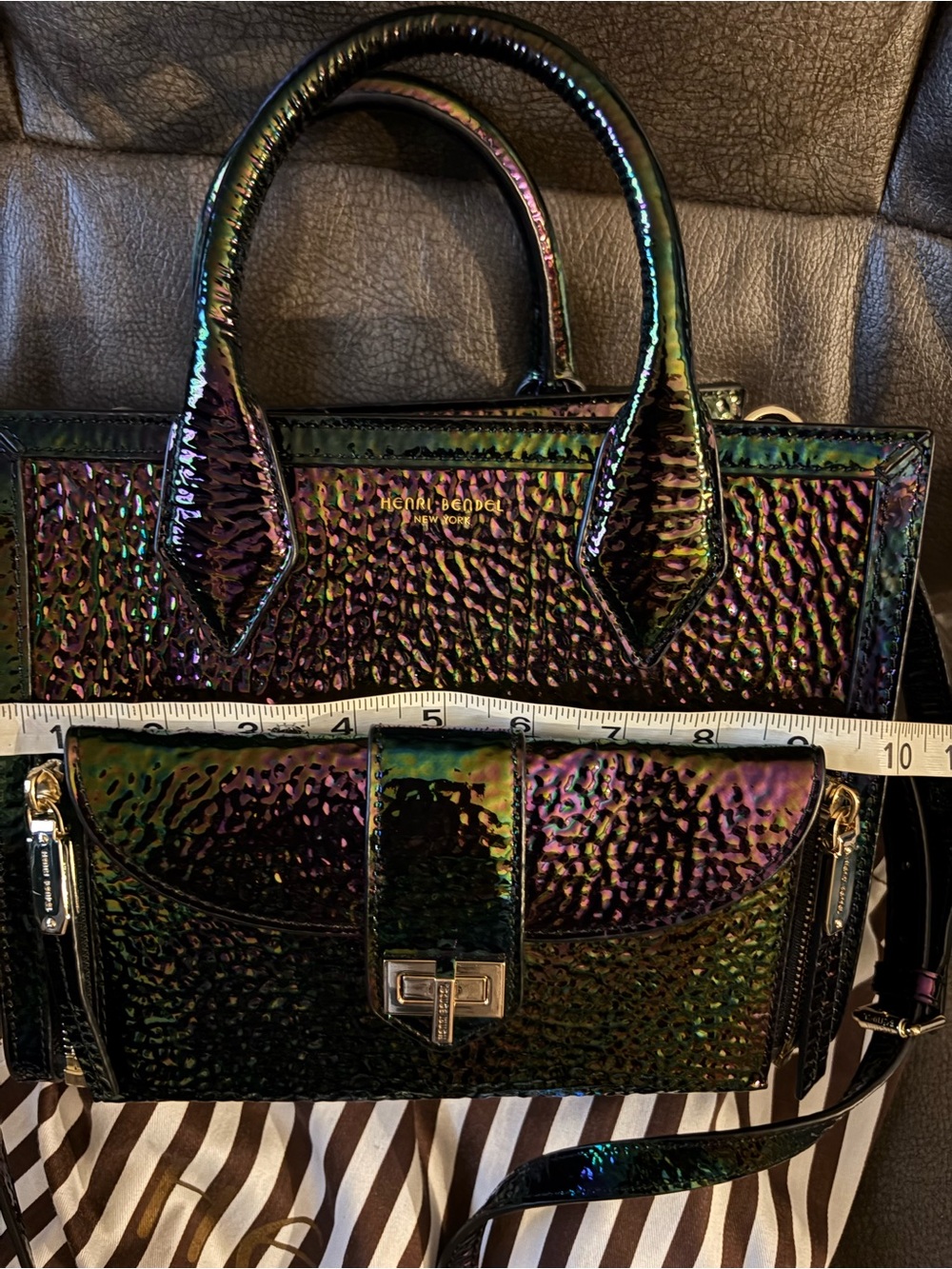 Henri Bendel Rivington Mini Petrol tote - Picture 10 of 15